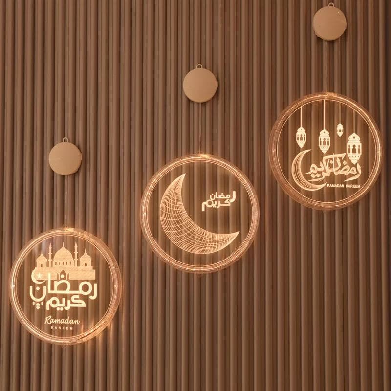ضوء رمضان للديكور ثلاثي الأبعاد
