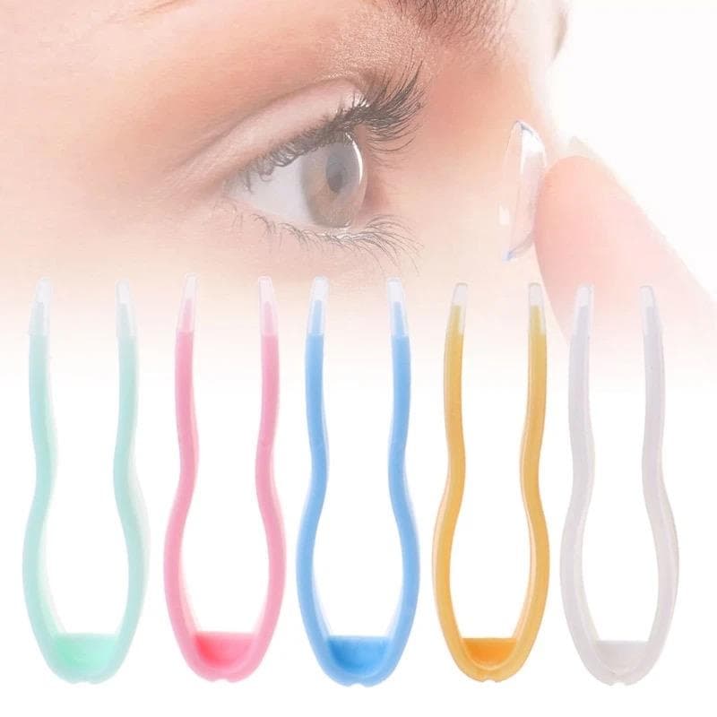 1 SET CONTACT LENSES TWEEZERS SUCTION CUP STICK