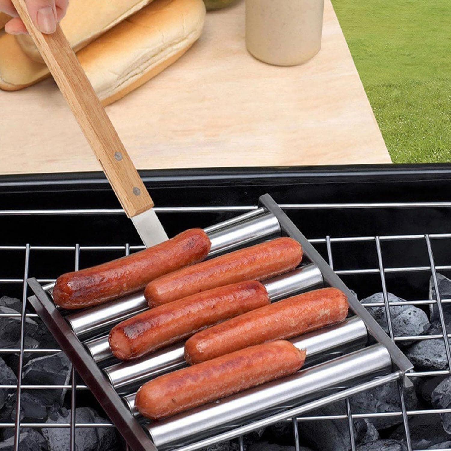 STAINLESS STEEL BBQ ROLLER