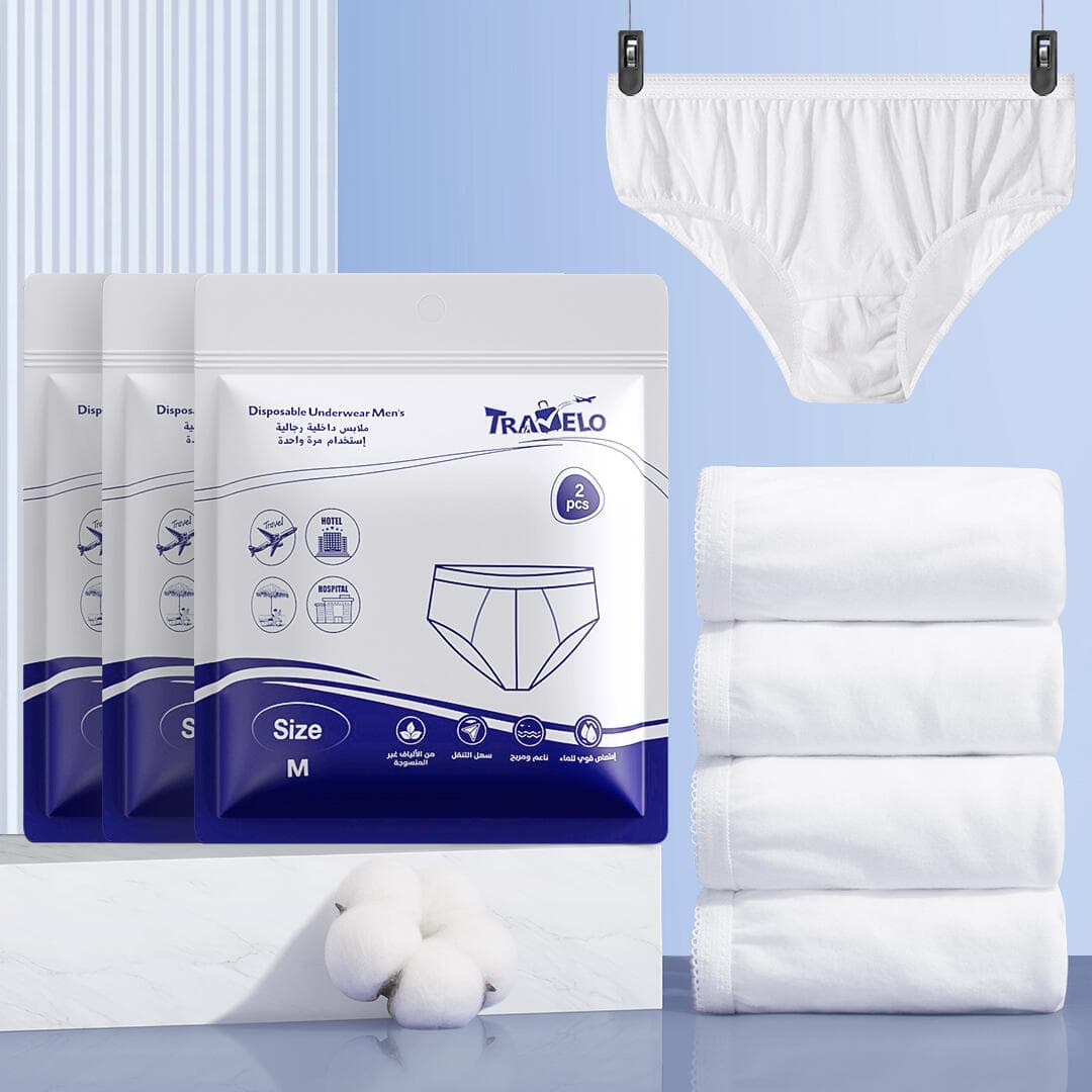 TRAVELO MEN TRAVEL DISPOSABLE UNDERWEAR (2PCS)