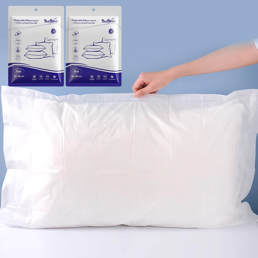TRAVELO DISAPOSABLE PILLOW COVER (50*80CM-2PCS)